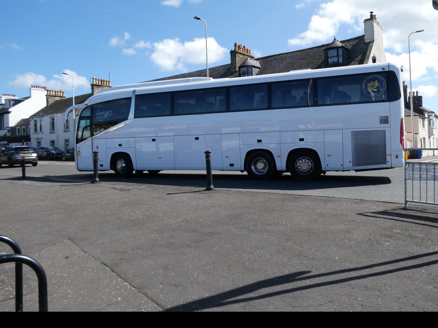 Overnight-equipped sleeper motorcoach for long-haul charters